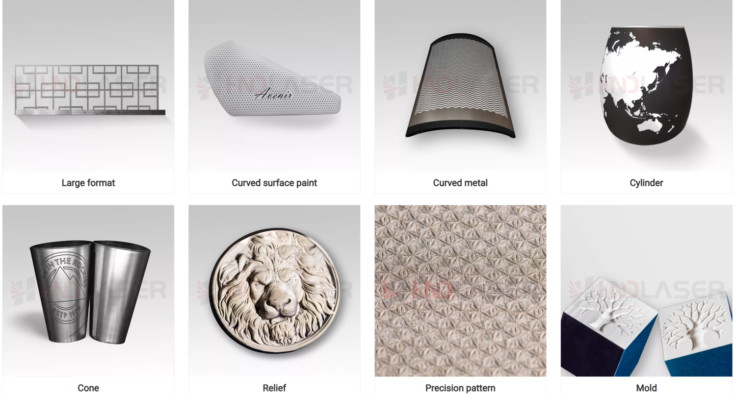 échantillons de marquage laser grand format