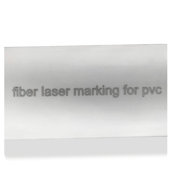 marquage laser sur pipeline en PVC